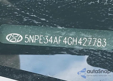 2016 Hyundai Sonata Sport z USA, uszkodzony, nr VIN 5NPE34AF4GH427783